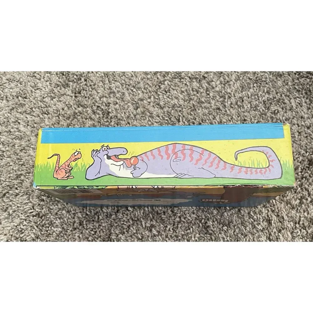 Vintage Dinosaur Cartoon Cardboard Pencil Pen Case Box Lebanon Packaging School